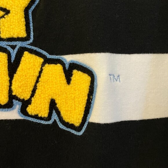 Pinky and The Brain Mens Embroidered Striped Shirt Size Small White Black AN EXC - Picture 10 of 11